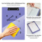 Purple A4 Plastic Document Storage Clipboard - Portable and Durable