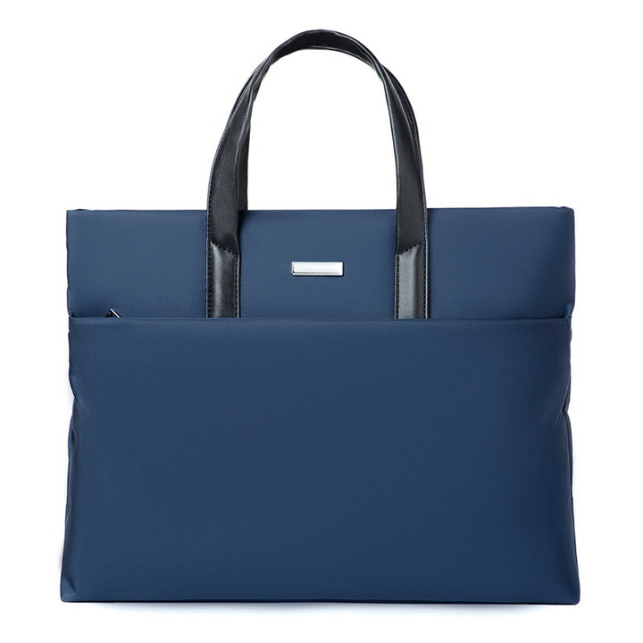 Blue Lightweight Business Tote Bag - Durable and Stylish for Work and Travel