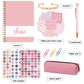 Kids Creative Journal Gift Set(Pink) - Notebook, Pen, Stickers, and Accessories