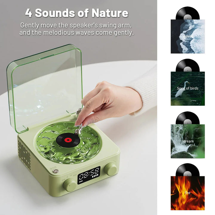 Light Green, KW03 Bluetooth Sleep Sound Machine - Retro Design with 1500mAh Battery