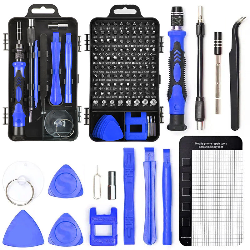 Blue 122-in-1  Precision Screwdriver Tool Kit for Electronics and DIY Repair