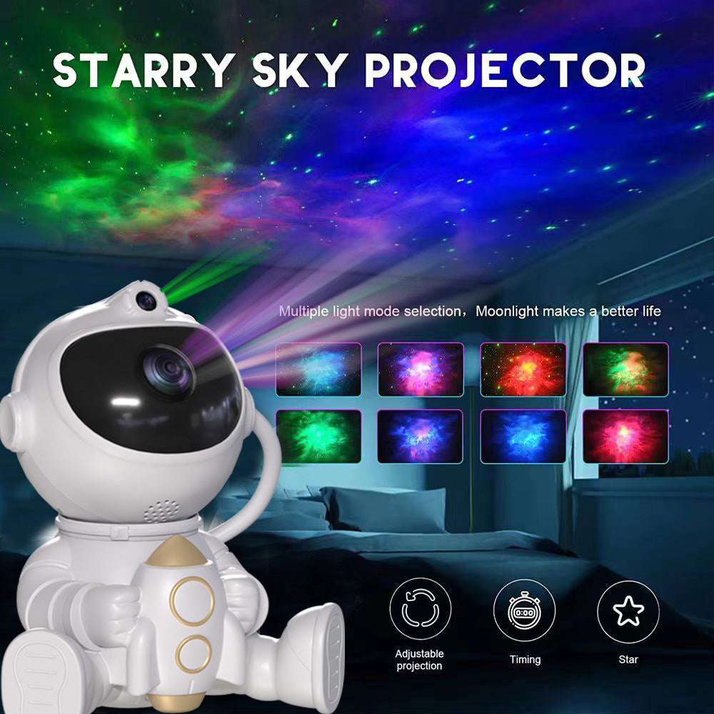 Astronaut Galaxy Projector Night Light with Remote Control(Rocket)