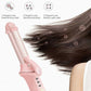 Pink Mini Cordless Hair Curler with Adjustable Heat Settings and USB Charging