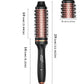 3-in-1 Hair Styling Round Brush with Curling, Straightening & Drying Functions, LCD Display, 10 Temperature Settings