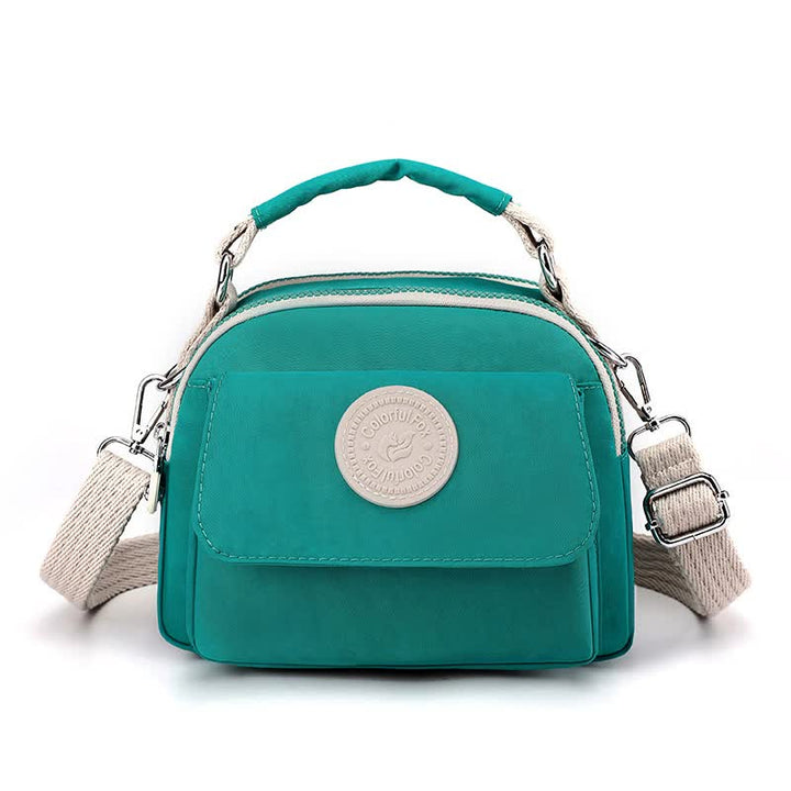 Green Compact Nylon Crossbody Bag - Stylish and Versatile Shoulder Purse