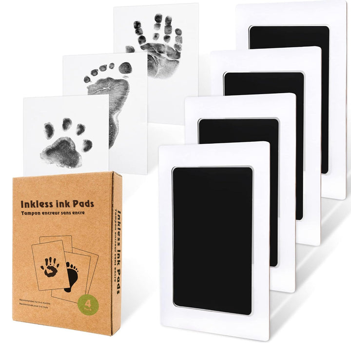 Pet and Baby Safe Inkless Paw & Handprint Memory Kit - 4PCS