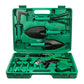 YL/L10 Green 10-Piece Floral Gardening Tool Set with Carrying Case - Durable and Stylish