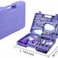 YL/Z05 Purple 5-Piece Compact Gardening Tool Set with Durable Case - Essential for Home Gardens