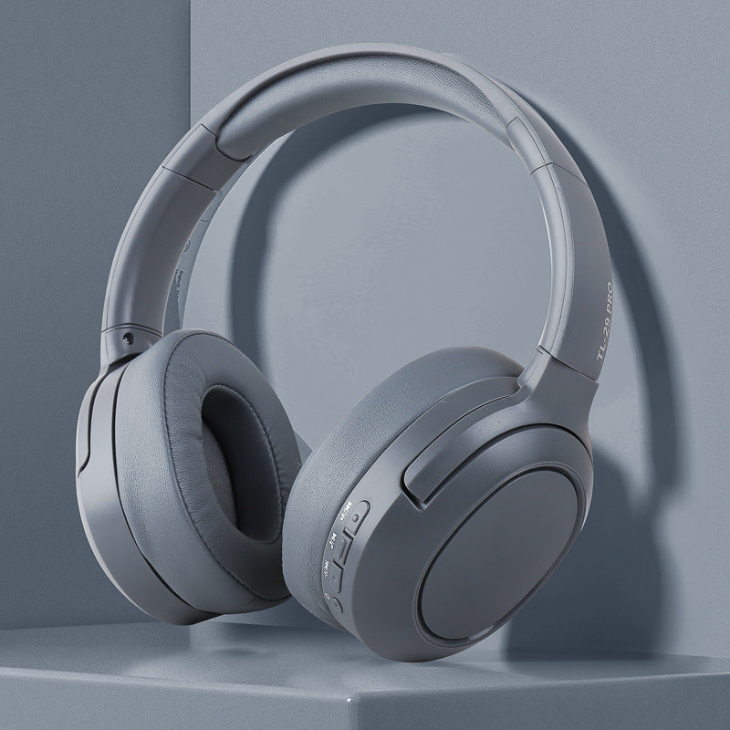 Gray TL-29 PRO Wireless & Wired Over-Ear Bluetooth Headphones - Comfortable and Versatile