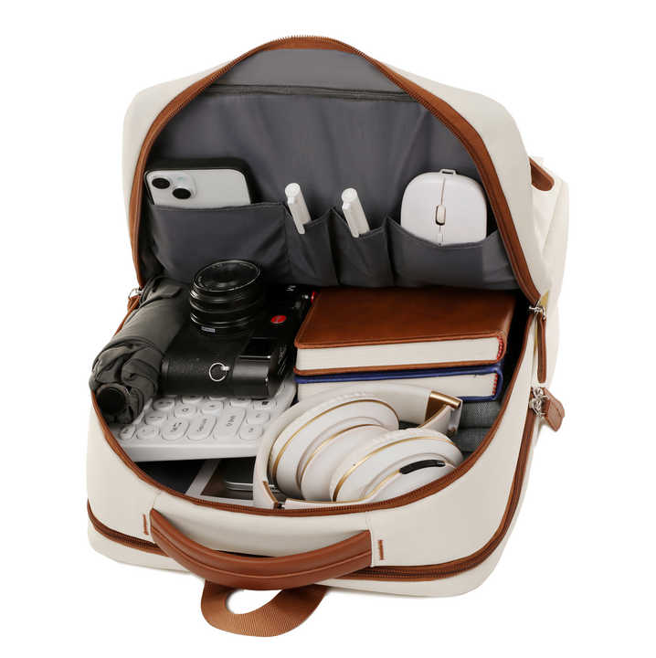 Light Blue Waterproof Business Backpack - 31L Capacity, Stylish and Versatile