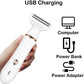 2-in-1 Electric Lady Shaver with Precision Tip - Portable and Rechargeable Grooming Tool