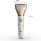 Elegant Rechargeable Electric Lady Shaver with Replaceable Head - Portable Grooming Solution