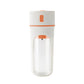 Orange Portable USB Rechargeable Juicer Bottle - 2-in-1 Blender and Drink Cup, 480mL