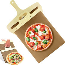 Non-Stick Flexible Pizza Peel with Handle - Perfect for Baking and Serving, 8 inches 42cm*25.5cm