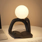 Black Creative Book Reader Desk Lamp - USB Powered, Modern Resin Design