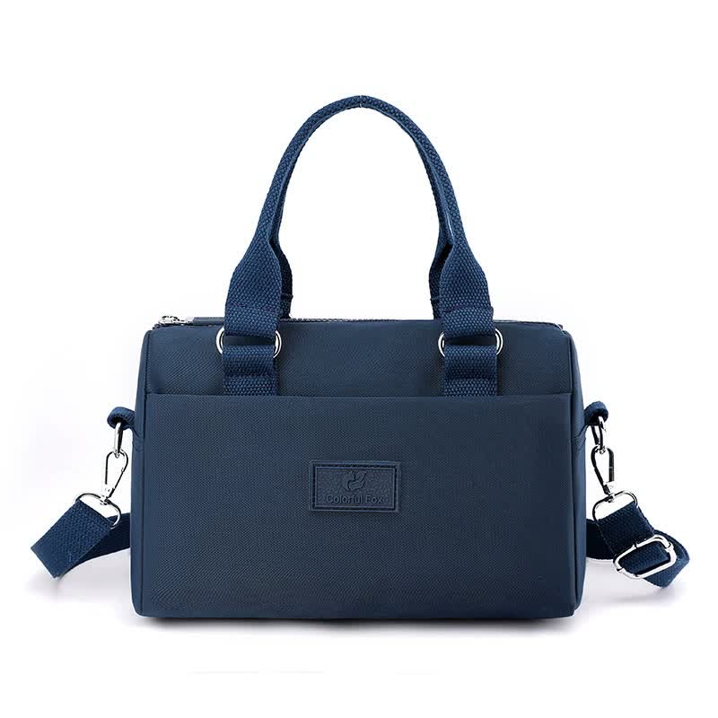 0485# Blue Multifunctional Nylon Shoulder Bag - Lightweight and Spacious Handbag for Women, 20x15x11cm