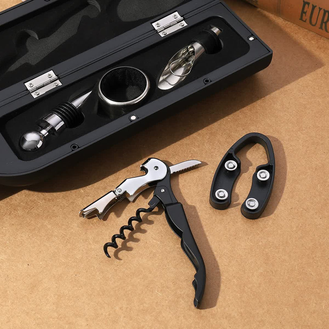 Creative Wine Opener Gift Set(5-Piece)- Luxury Wine Tools with Elegant Design