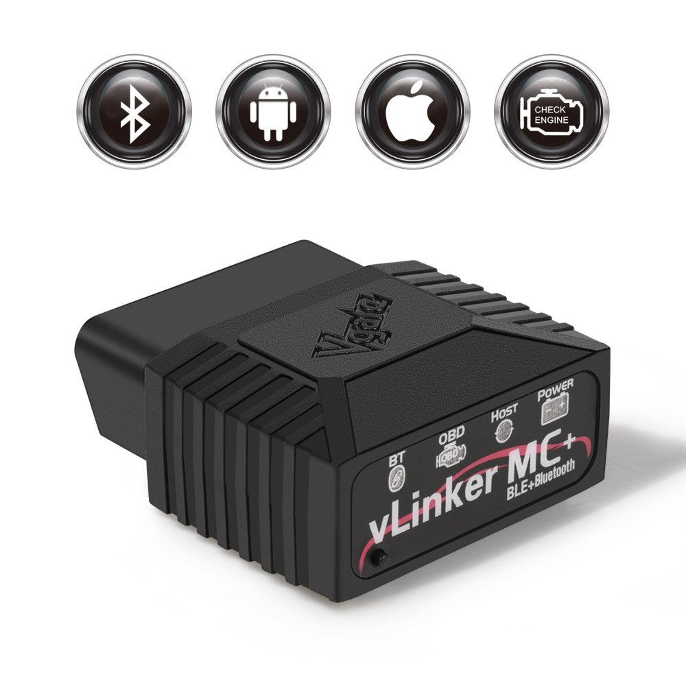 (Bluetooth 4.0 version) Vgate vLinker MC+ Bluetooth OBD2 Diagnostic Scanner - Supports Multiple Car Models & Advanced Protocols, Compatible with Android and iOS