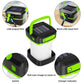 Green Collapsible Solar LED Camping Lantern with USB Charging - Portable Outdoor Light