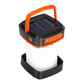 Orange Collapsible Solar LED Camping Lantern with USB Charging - Portable Outdoor Light