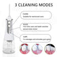 White 300ML Cordless Water Flosser with 5 Nozzles - Rechargeable Portable Oral Irrigator