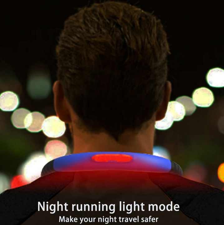 Blue Hands-Free Adjustable LED Neck Reading Light with 3 Modes for Night Walking and Reading