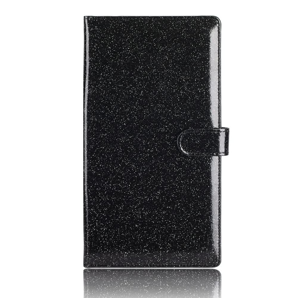 Black Sparkling Document Organizer Wallet - 24x12.8cm, Lightweight and Durable