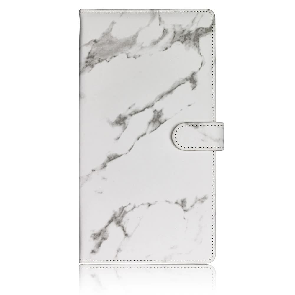 Grey Marble Sparkling Document Organizer Wallet - 24x12.8cm, Lightweight and Durable