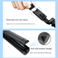 Double Light 3-in-1 Bluetooth Selfie Stick with Tripod and Remote Control - Adjustable for Smartphones