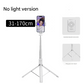 White No Light 3-in-1 Bluetooth Selfie Stick with Tripod and Remote Control - Adjustable for Smartphones