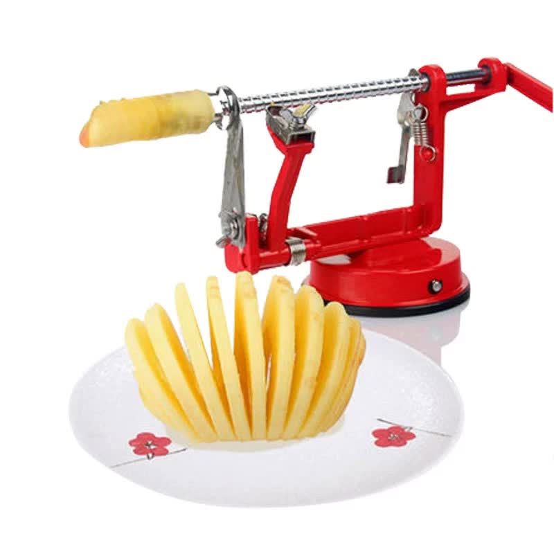 3-in-1 Apple Peeler, Corer, and Slicer with Suction Base – Effortless Fruit Prep