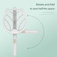 White 4-in-1 Foldable Electric Mosquito Swatter - Rechargeable Bug Zapper with UV Light