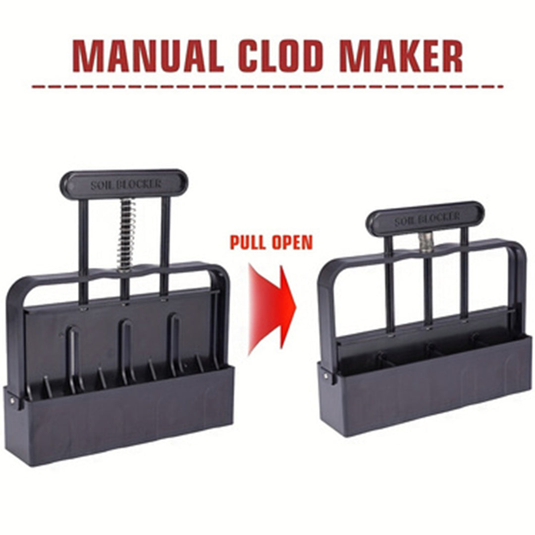 5x5 Soil Block Maker - Durable Handheld Gardening Tool for Seed Starting