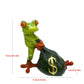 Money Frog Figurine - Lucky Wealth Decorative Ornament"