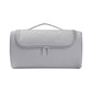 Grey Portable Hair Styling Tool Organizer - Travel Storage Bag with Compartments