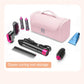 Black Portable Hair Styling Tool Organizer - Travel Storage Bag with Compartments