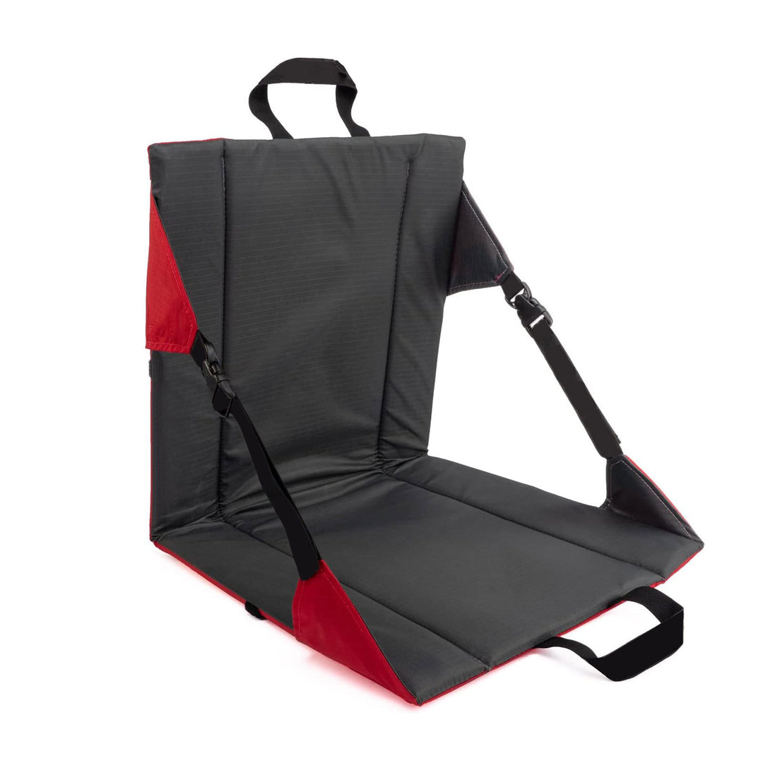 Grey Portable Outdoor Folding Camping Chair with Adjustable Straps