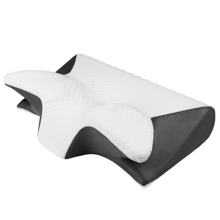 Ergonomic Memory Foam Pillow - Orthopedic Contour Pillow for Neck & Shoulder Support (61x43x13cm)