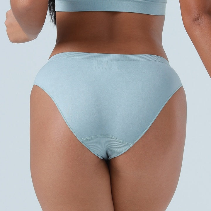 S Grey 3-Pack Seamless Stretch Bikini Panties - Soft & Breathable Women's Underwear