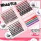 392 Eyelashes Set DIY Lash Clusters Kit - High-Capacity 4 Styles with Black and Colorful Lashes