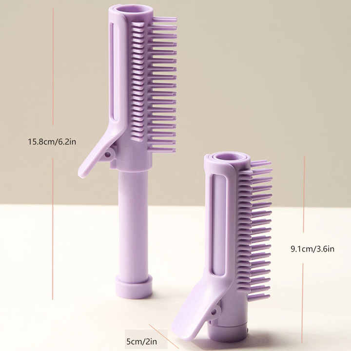 3-pack Purple Portable Hairstyle Brush for Root Volume - Multifunction Hair Styling Tool