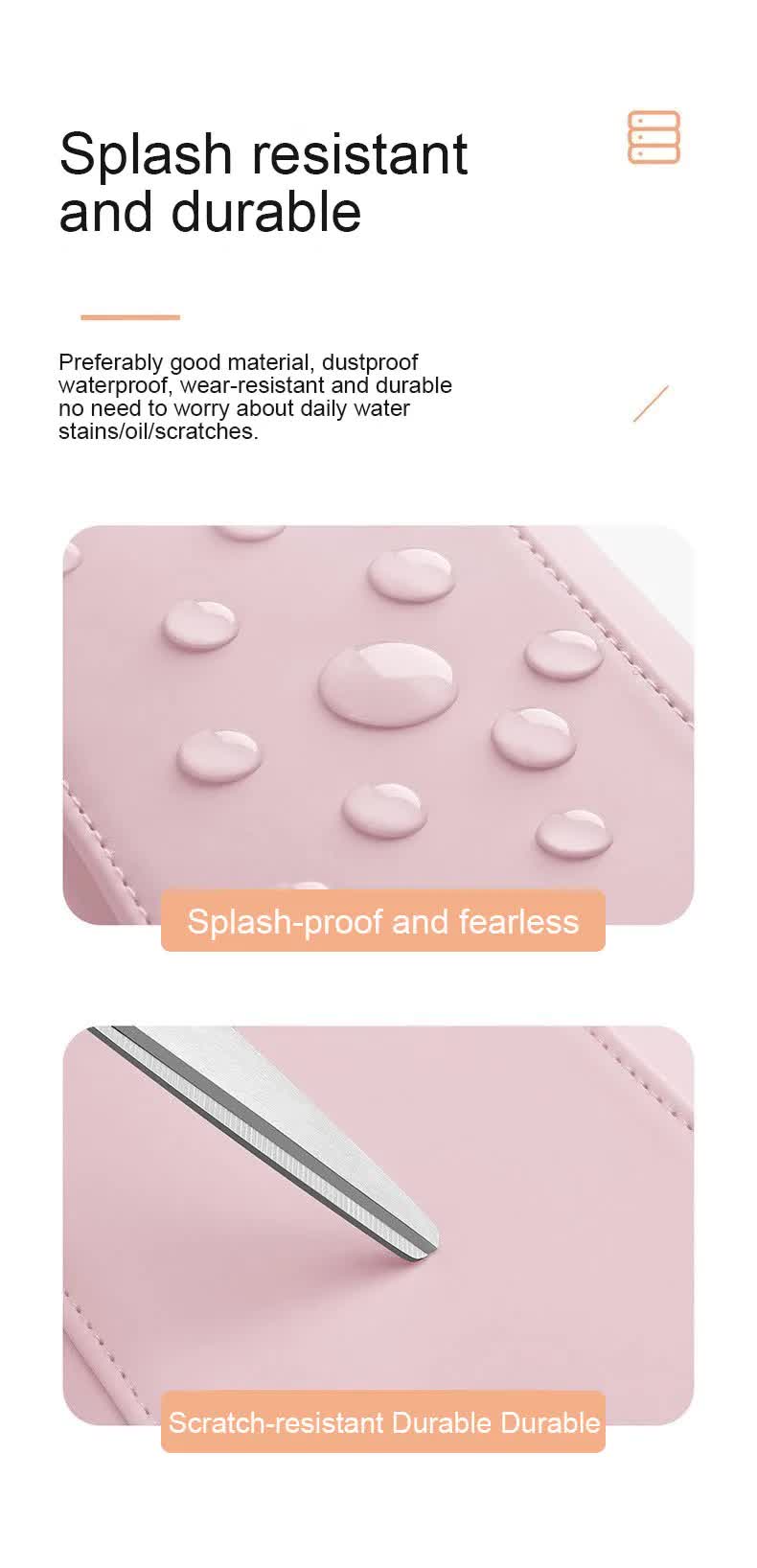 Pink Portable PU Storage Bag for Hair Curlers, Hair Dryers, and Styling Tools(Hair dryers, etc. are shooting props and are not included in the product)