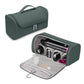 Green Portable PU Storage Bag for Hair Curlers, Hair Dryers, and Styling Tools(Hair dryers, etc. are shooting props and are not included in the product)