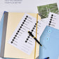 Blue Accordion File Binder with 12 Envelopes - Durable Document Organizer