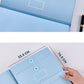 Blue Accordion File Binder with 12 Envelopes - Durable Document Organizer