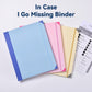 (Thick Version)Blue Accordion File Binder with 12 Envelopes - Durable Document Organizer