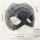 Size S Black DIY 3D Printed Spider-Man Cat Mask - Mini Decorative Half-Face Mask for Pets