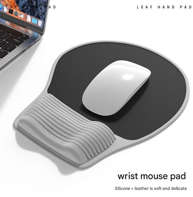 Orange Ergonomic Silicone Mouse Wrist Rest Pad - Comfortable Hand Support for Keyboard and Mouse