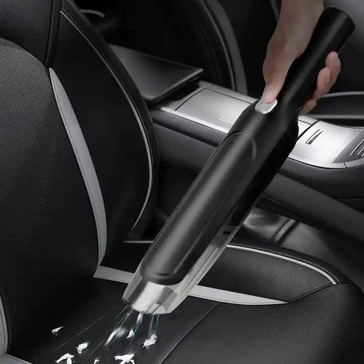 Green Wireless Handheld Car Vacuum Cleaner - 8000Pa Suction, USB Rechargeable, Wet & Dry Use, Lightweight with Washable Filter, 40-Minute Runtime, Multi-Functional Brush Attachments