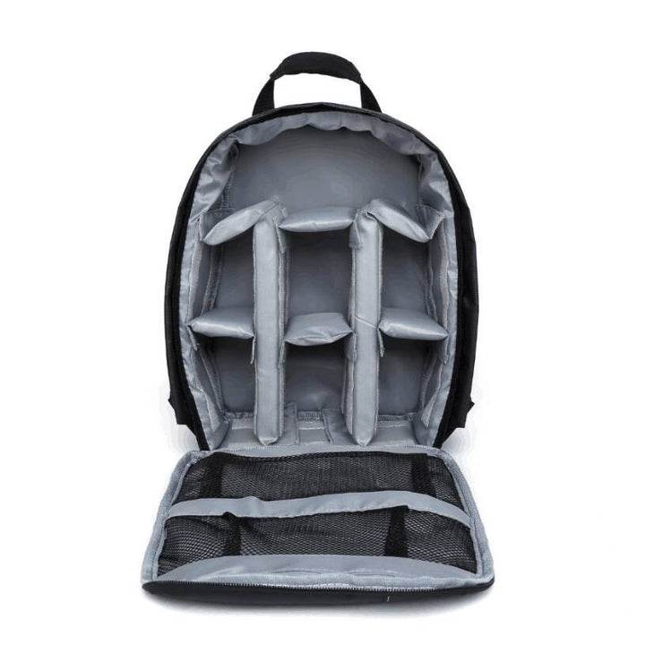 Grey Lining Water-Resistant DSLR Camera Backpack with Tripod Holder, Lightweight and Spacious Photography Bag for Outdoor Use(Camera and accessories are props, not included)